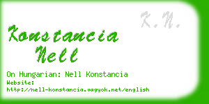 konstancia nell business card